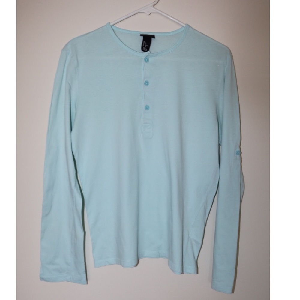 Blue cotton long sleeve